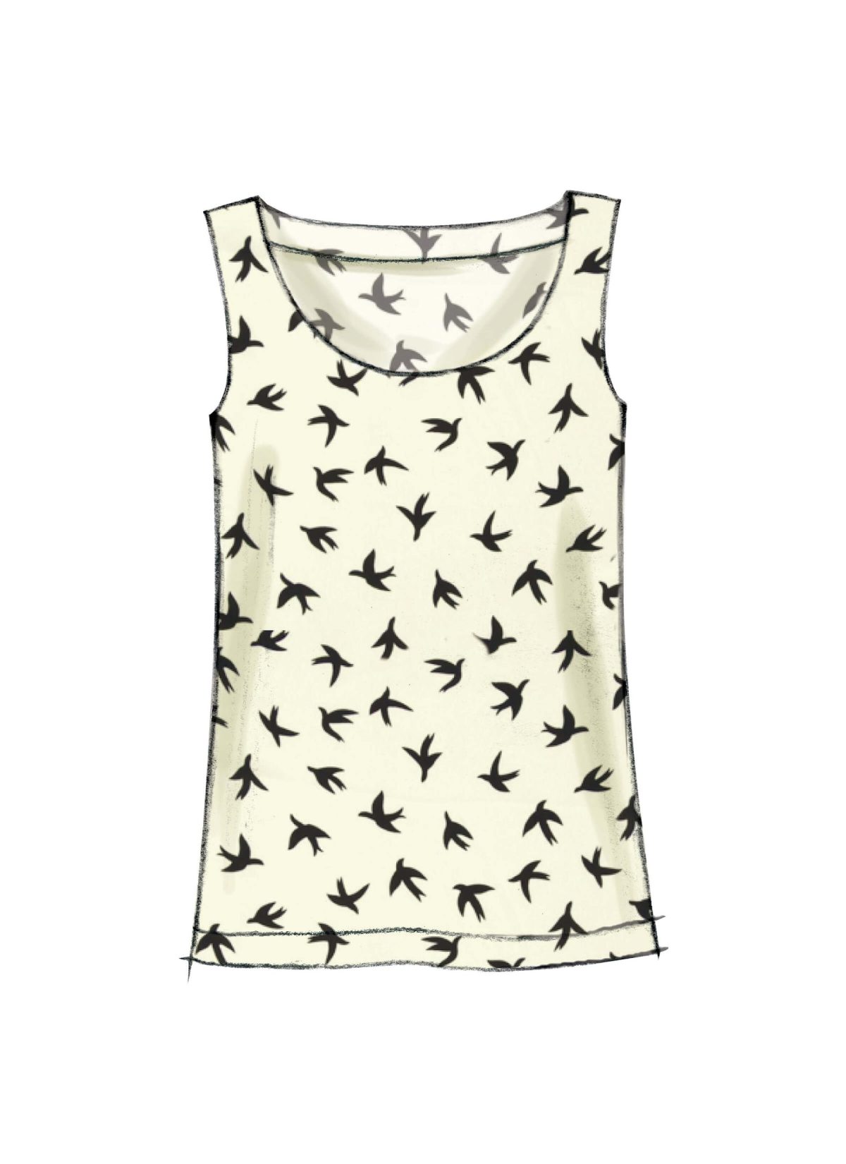 McCall's Sewing Pattern M7322 Misses' Pullover Tops