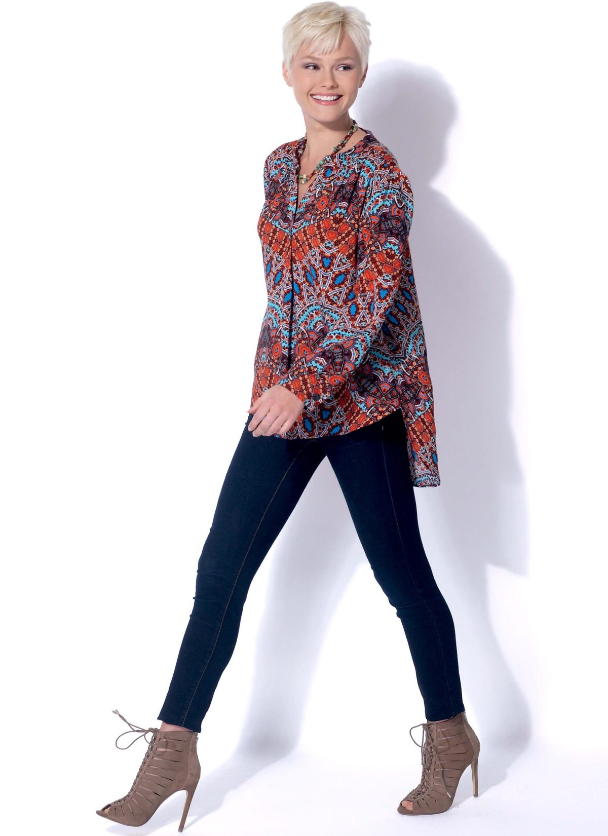 McCall's Sewing Pattern M7324 Misses' Half Placket Tops and Tunic