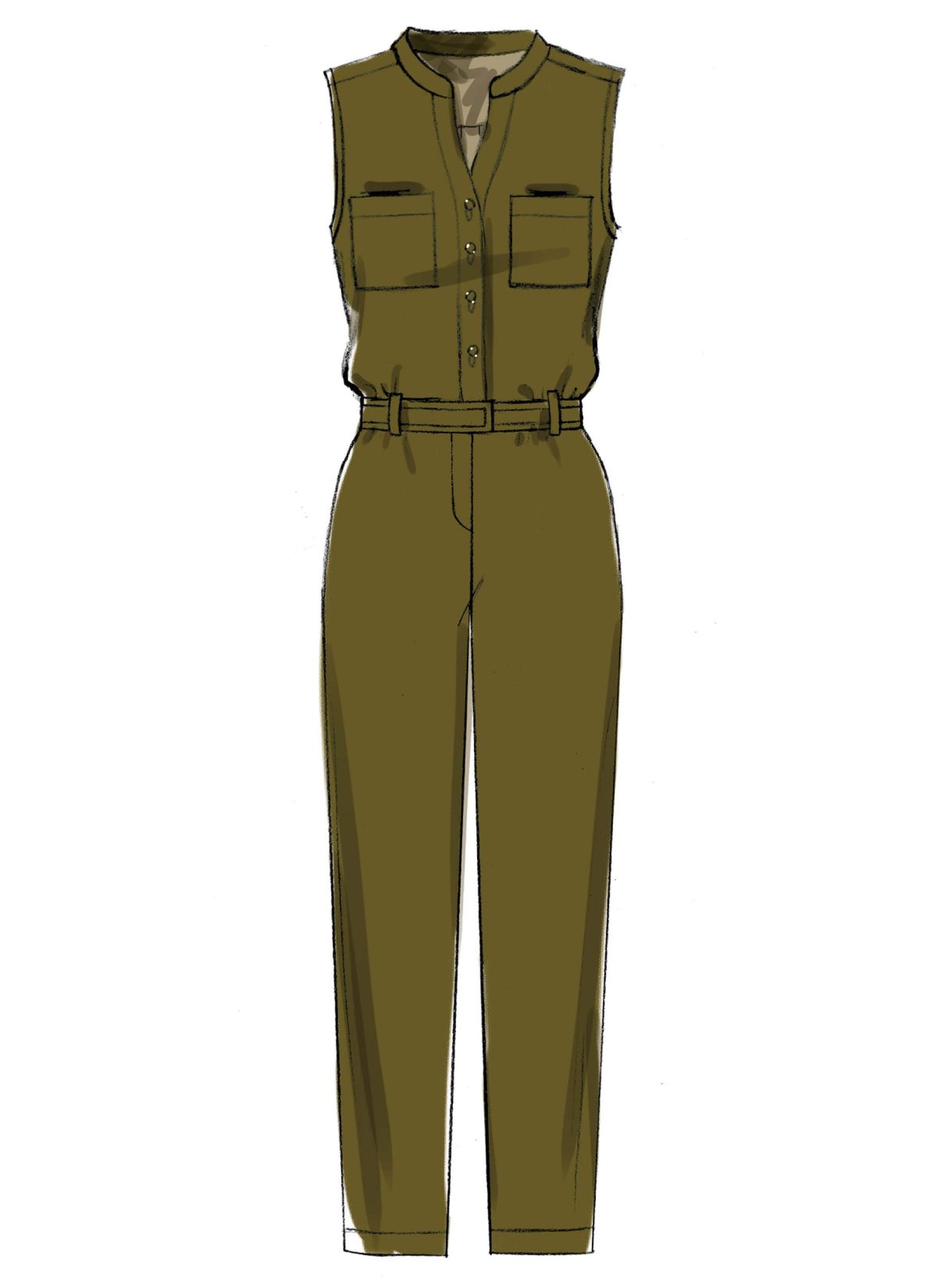 McCall's Sewing Pattern M7330 Misses' Button-Up Rompers and Jumpsuits