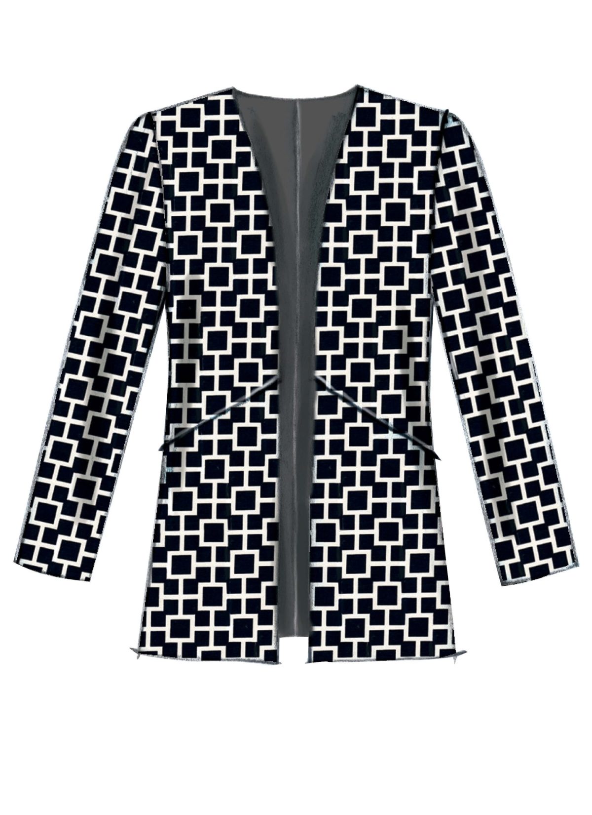 McCall's Sewing Pattern M7332 Misses' Open Front Vest and Jackets