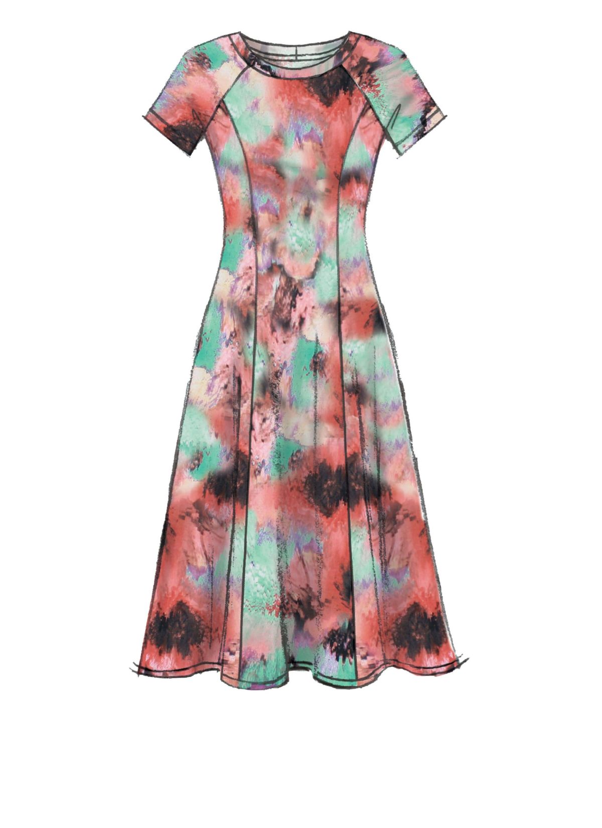 McCall's Sewing Pattern M7349 Misses'/Miss Petite Sleeveless or Raglan Sleeve, Fit and Flare Dresses