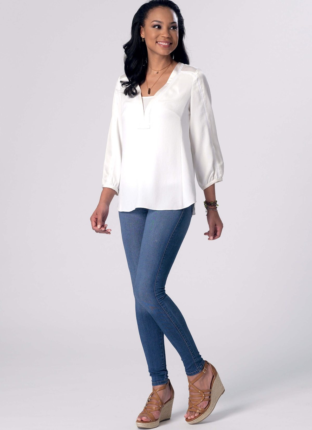 McCall's Sewing Pattern M7357 Misses' Banded Tops with Yoke