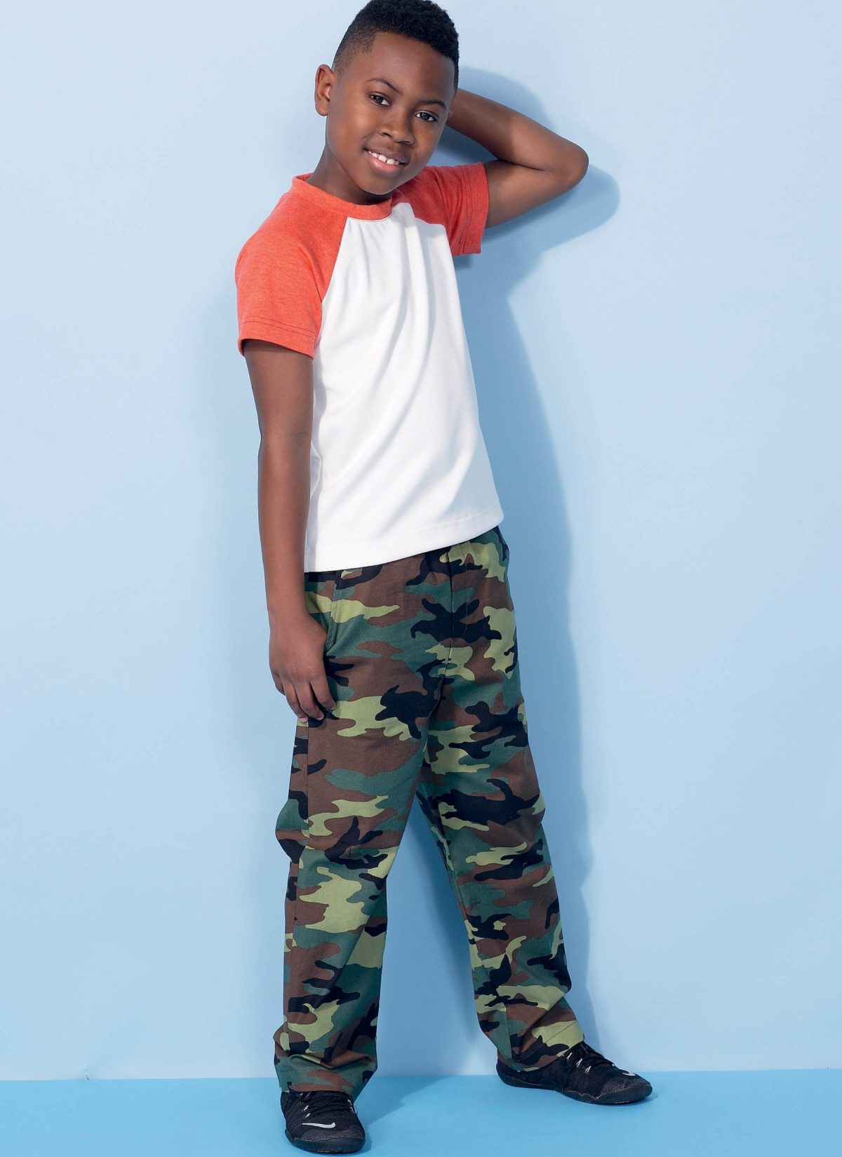 McCall's Sewing Pattern M7379 Children's/Boys' Raglan Sleeve and Tank Tops, Cargo Shorts and Pants
