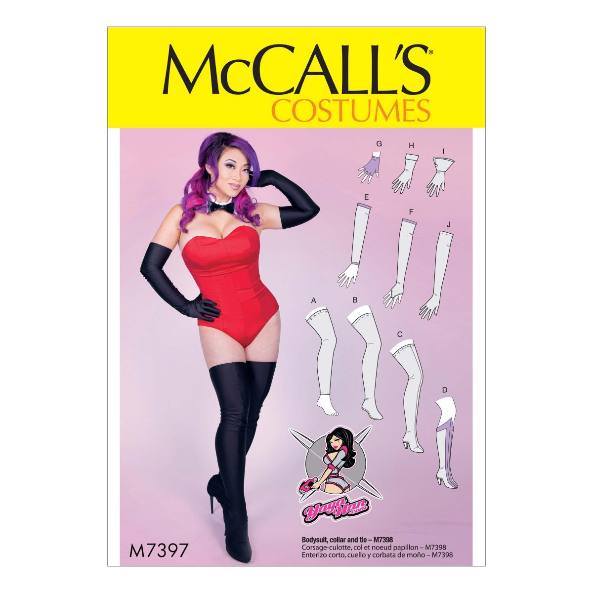 McCall's Sewing Pattern M7397 Misses' Gloves, Arm Warmers, Leg Warmers, Stockings and Boot Covers