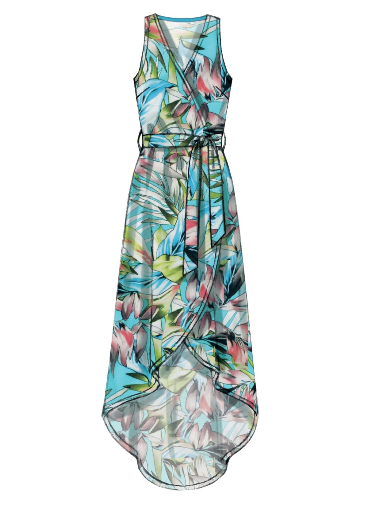 McCall's Sewing Pattern M7406 Misses' Dresses and Belt