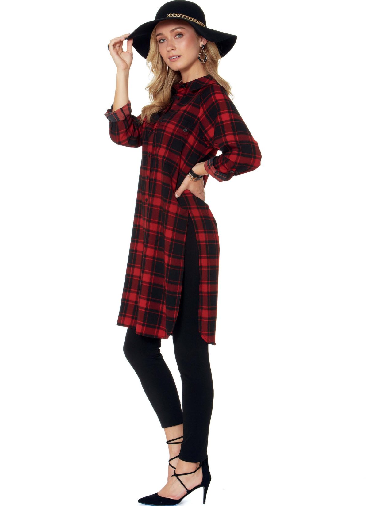 McCall's Sewing Pattern M7472 Misses' Raglan Sleeve, Button-Down Shirts and Tunics