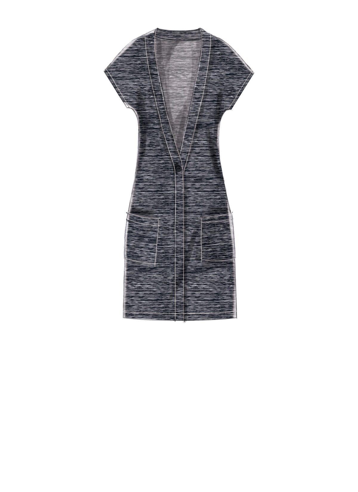 McCall's Sewing Pattern M7476 Misses' Drop-Shoulder Vest and Cardigans