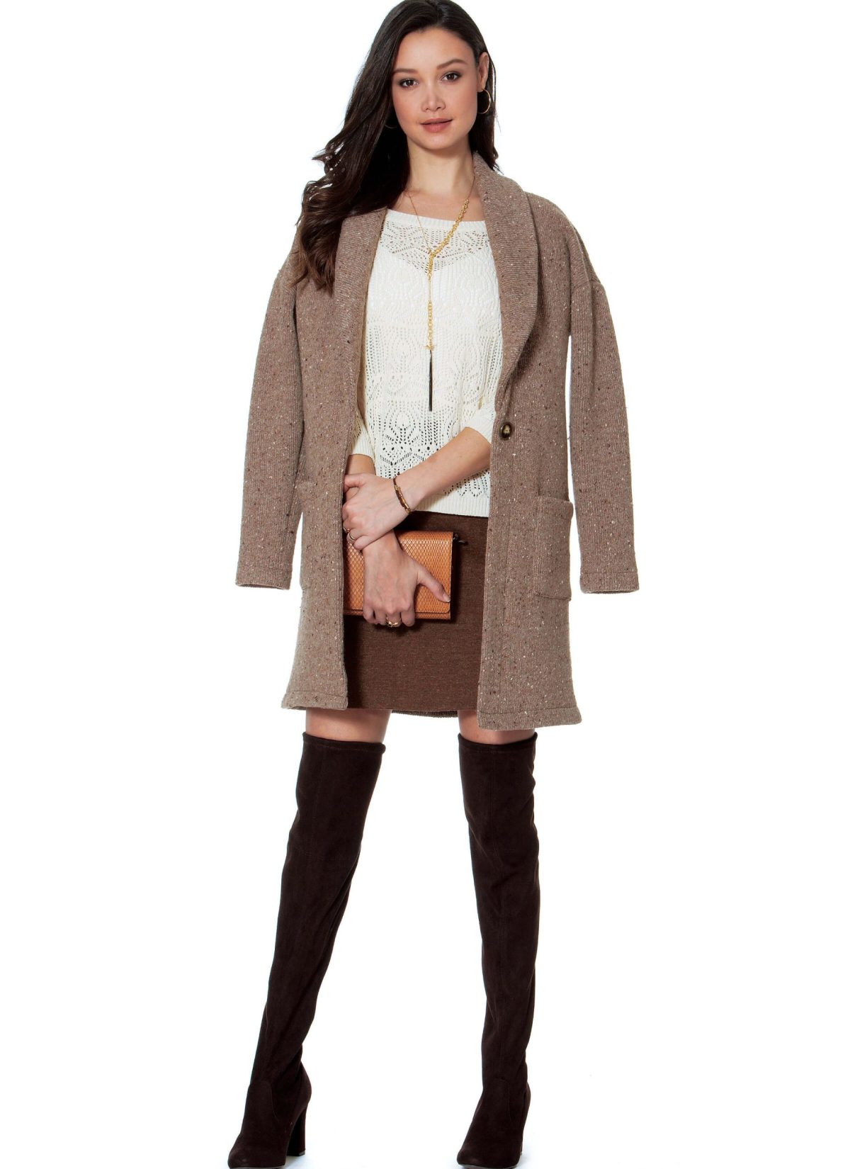 McCall's Sewing Pattern M7476 Misses' Drop-Shoulder Vest and Cardigans