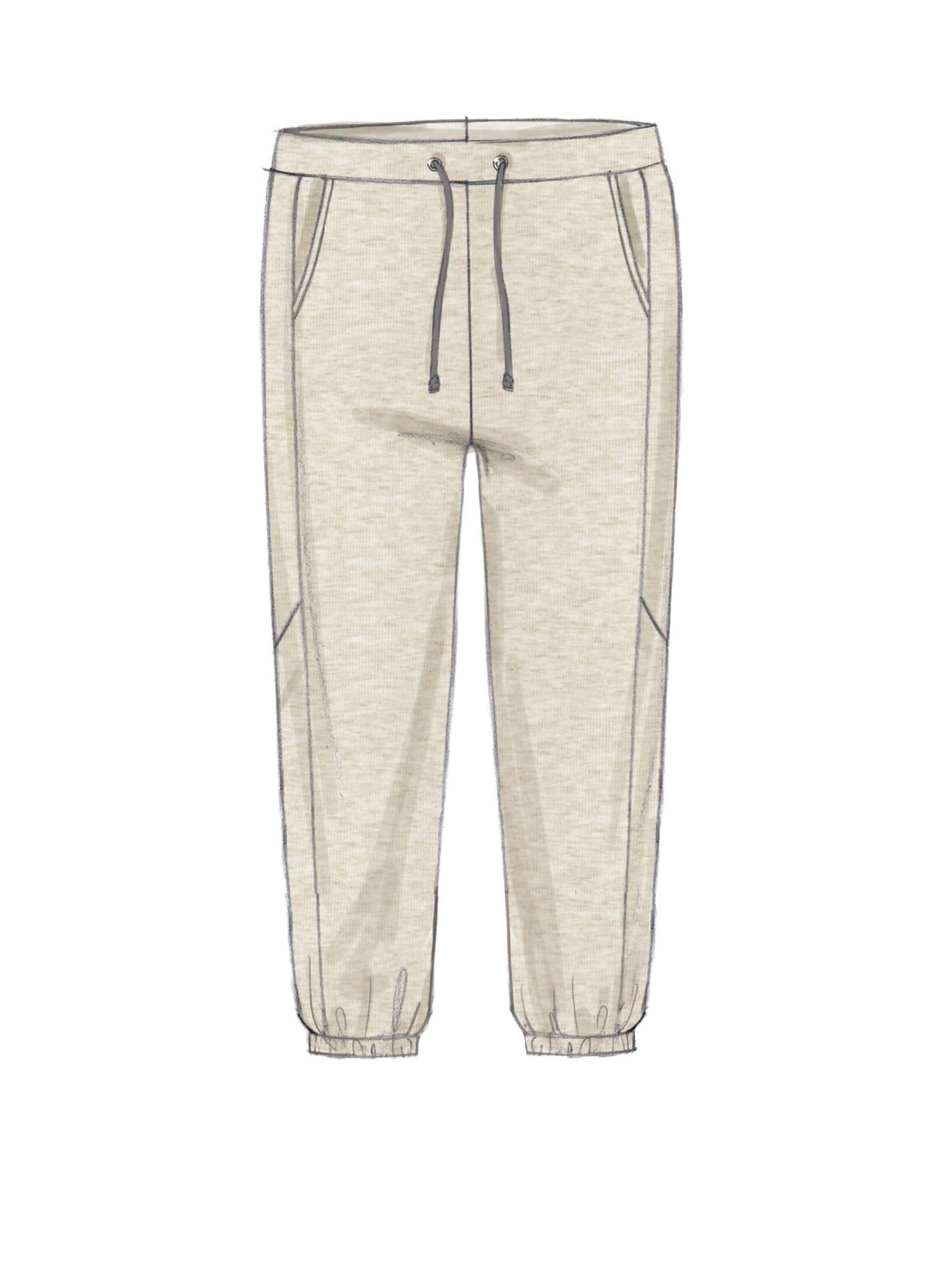 McCall's Sewing Pattern M7486 Men's Raglan Sleeve Tops and Drawstring Pants