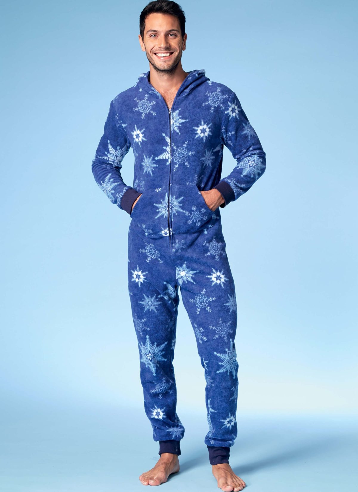 McCall's Sewing Pattern M7518 Men's/Misses'/Boys'/Girls'/Children's Hooded Jumpsuits and Dog Coat with Kangaroo Pocket