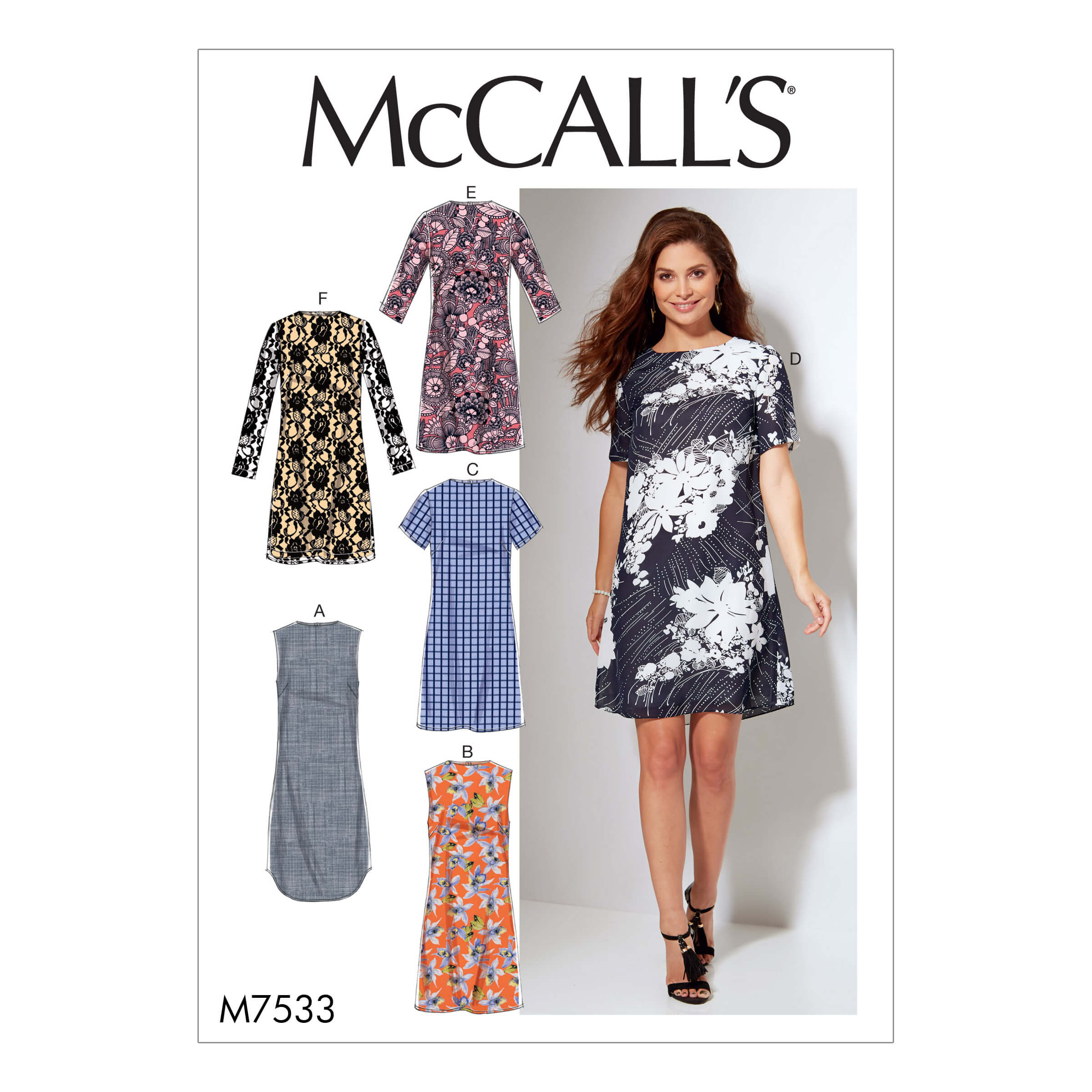McCall's Sewing Pattern M7533 Misses'/Women's Fitted, Sheath Dresses