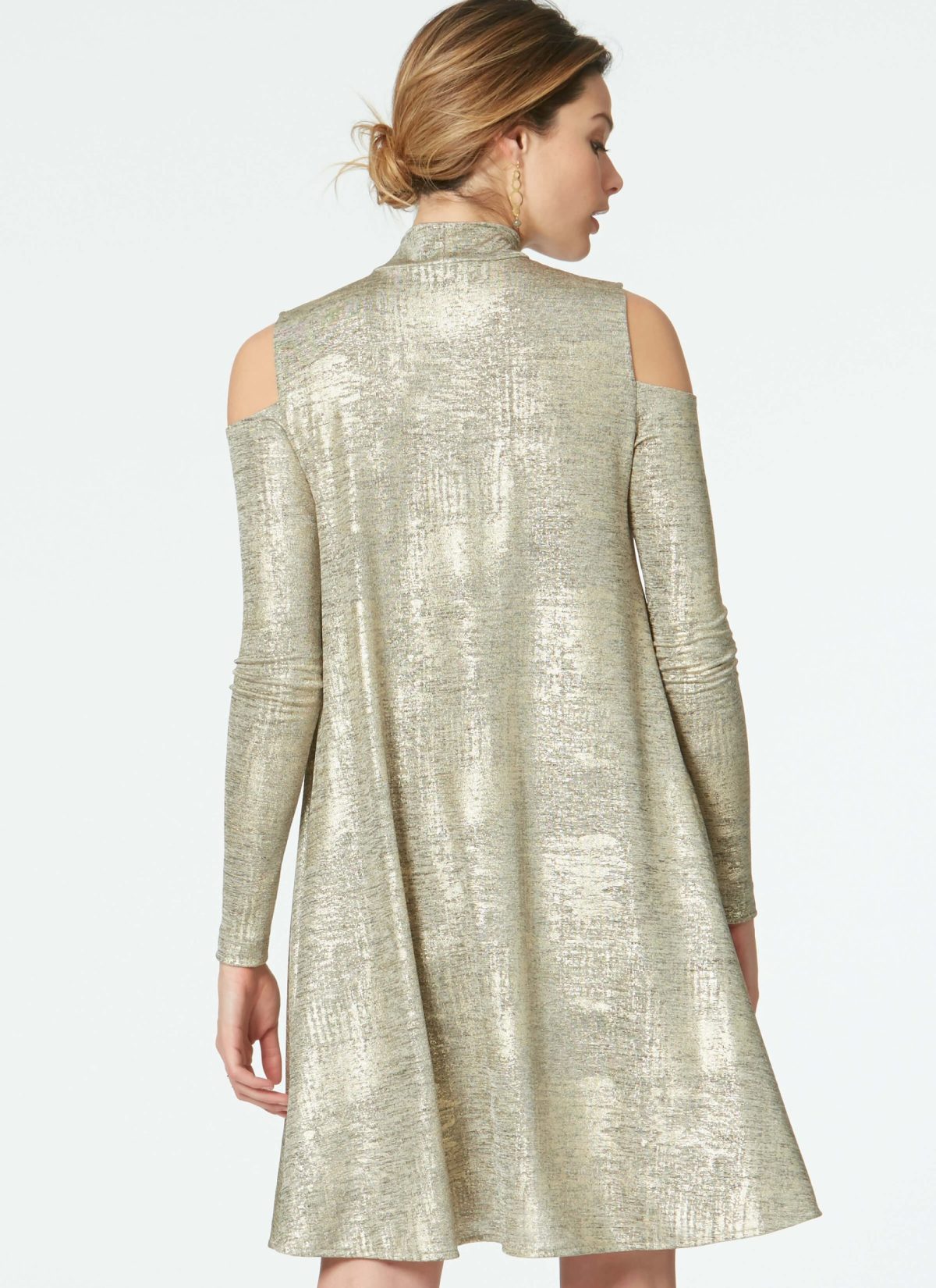 McCall's Sewing Pattern M7622 Misses' Knit Swing Dresses with Neckline and Sleeve Variations