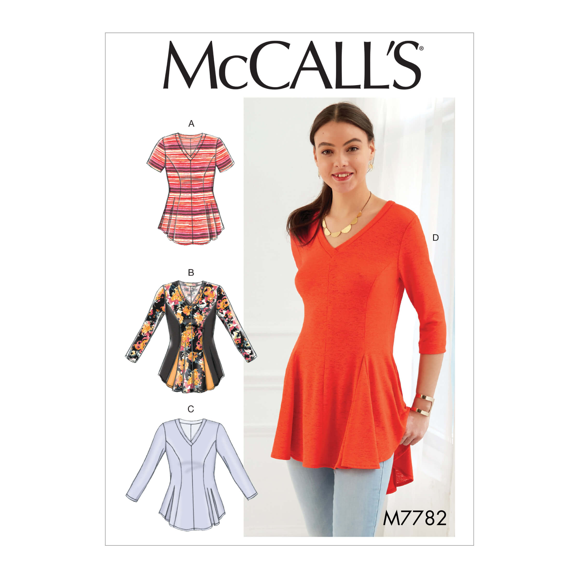 McCall's Sewing Pattern M7782 Misses'/Women's Tops
