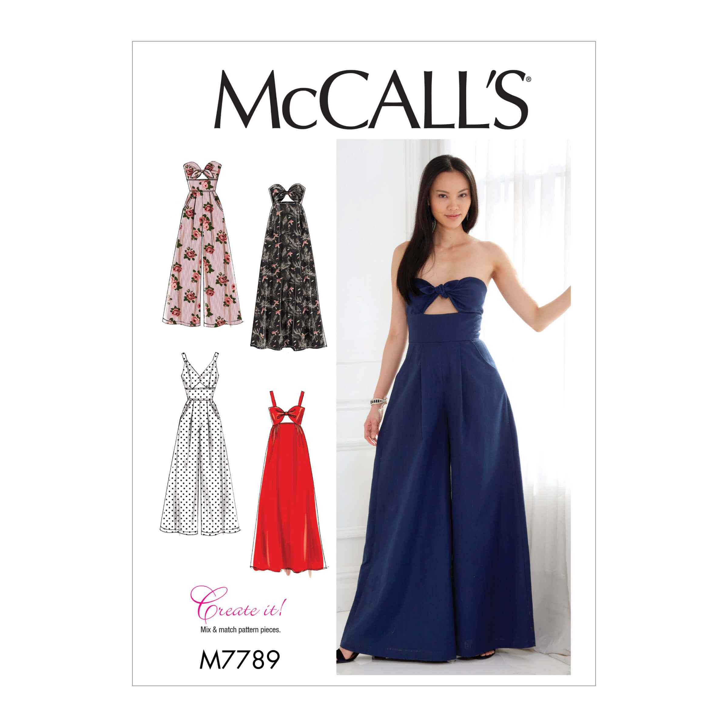 McCall's Sewing Patter M7789 Misses' Dresses and Jumpsuits