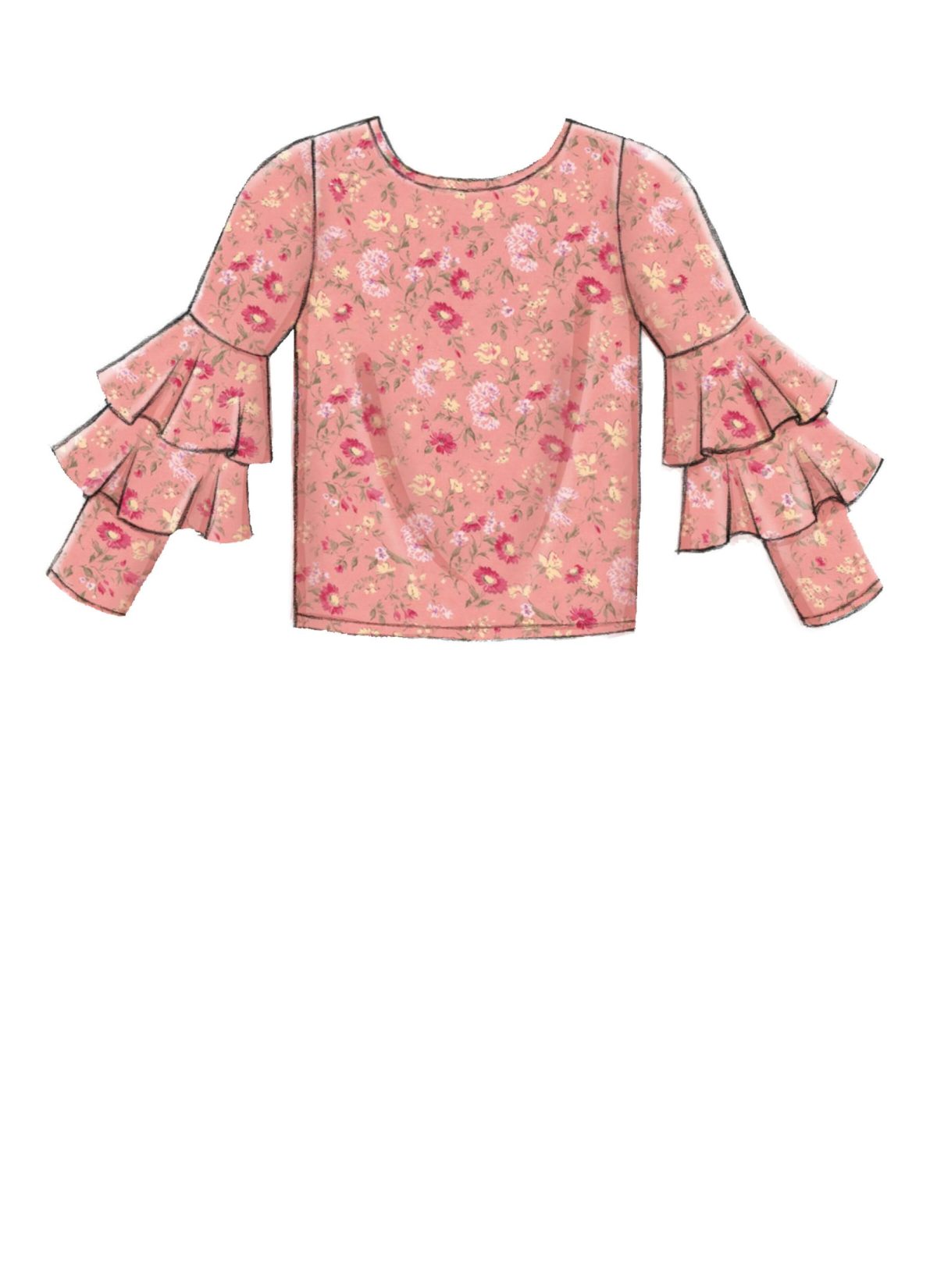 McCall's Sewing Pattern M7799 Children's/Girls' Tops