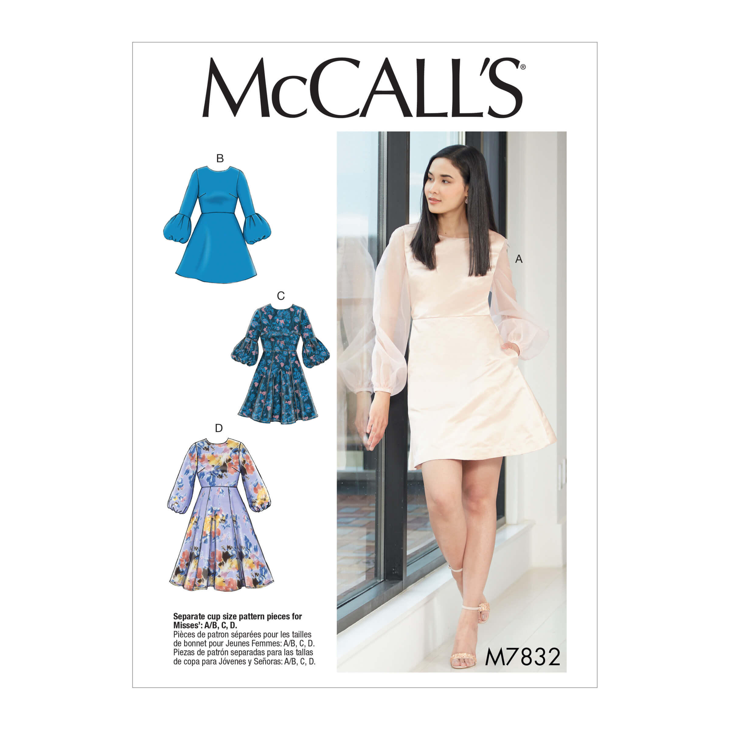 McCall's Sewing Pattern M7832 Misses' Dresses