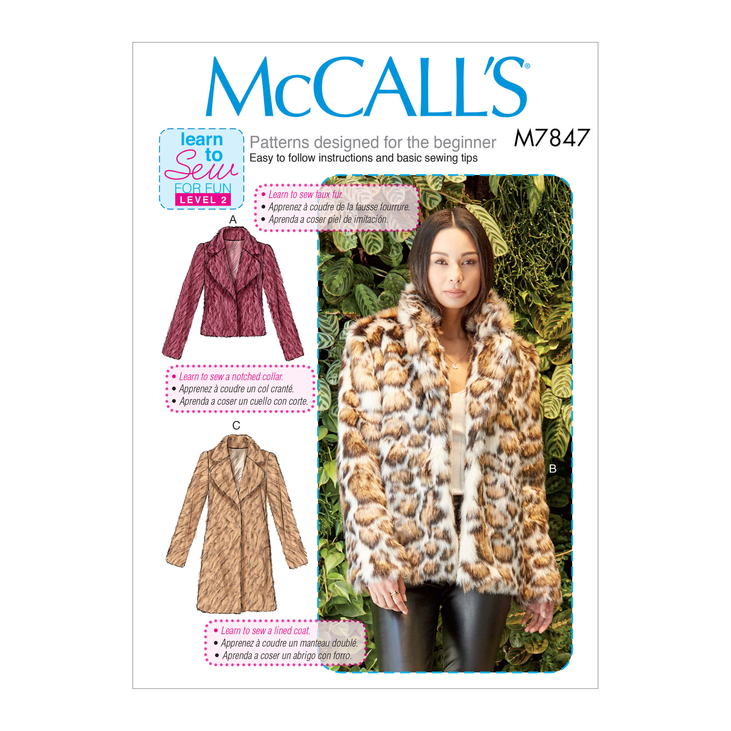 McCall's Sewing Pattern M7847 Misses' Outerwear