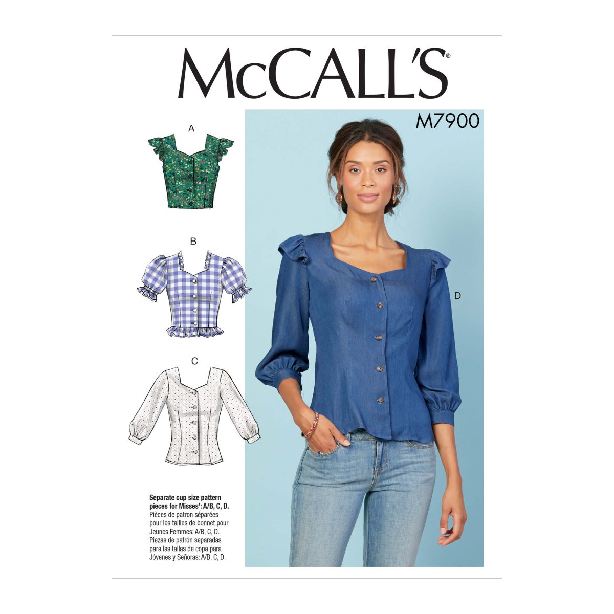 McCall's Sewing Pattern M7900 Misses' Tops