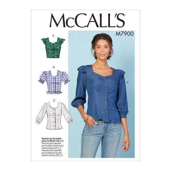 McCall's Sewing Pattern M7900 Misses' Tops