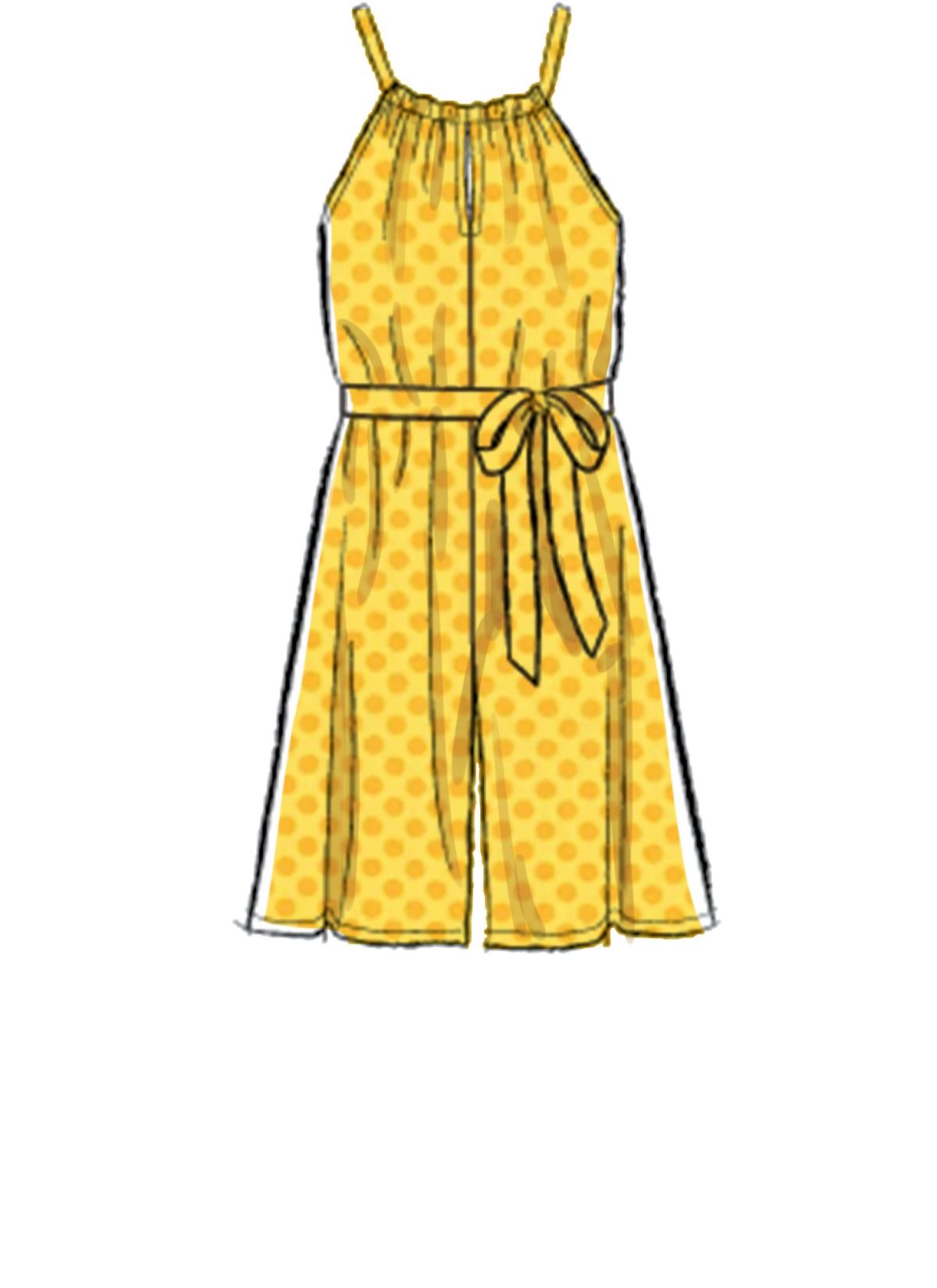 McCall's Sewing Pattern M7917 Children's and Girl's Romper, Jumpsuit and Belt