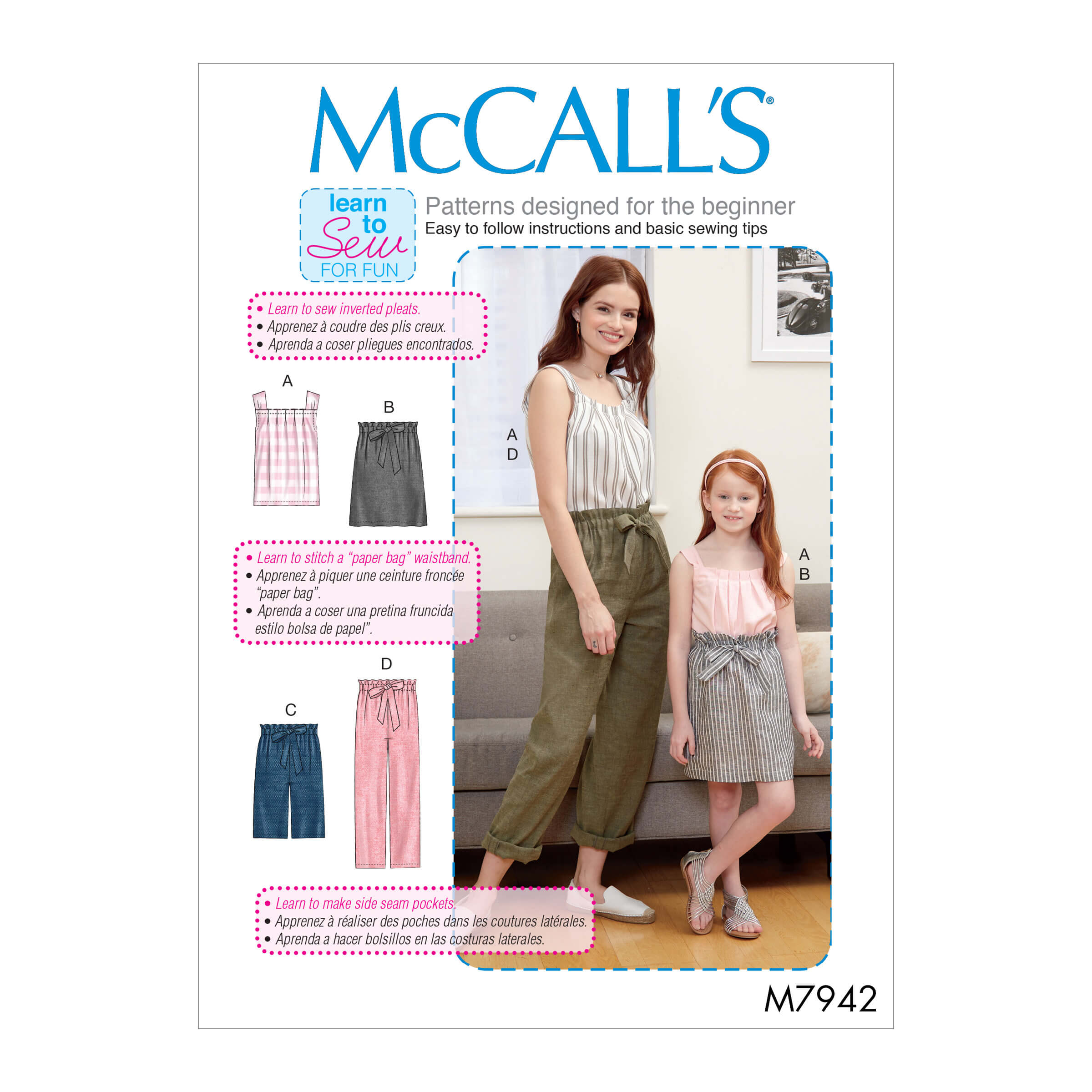 McCall's Sewing Pattern M7942 Misses' Sportswear