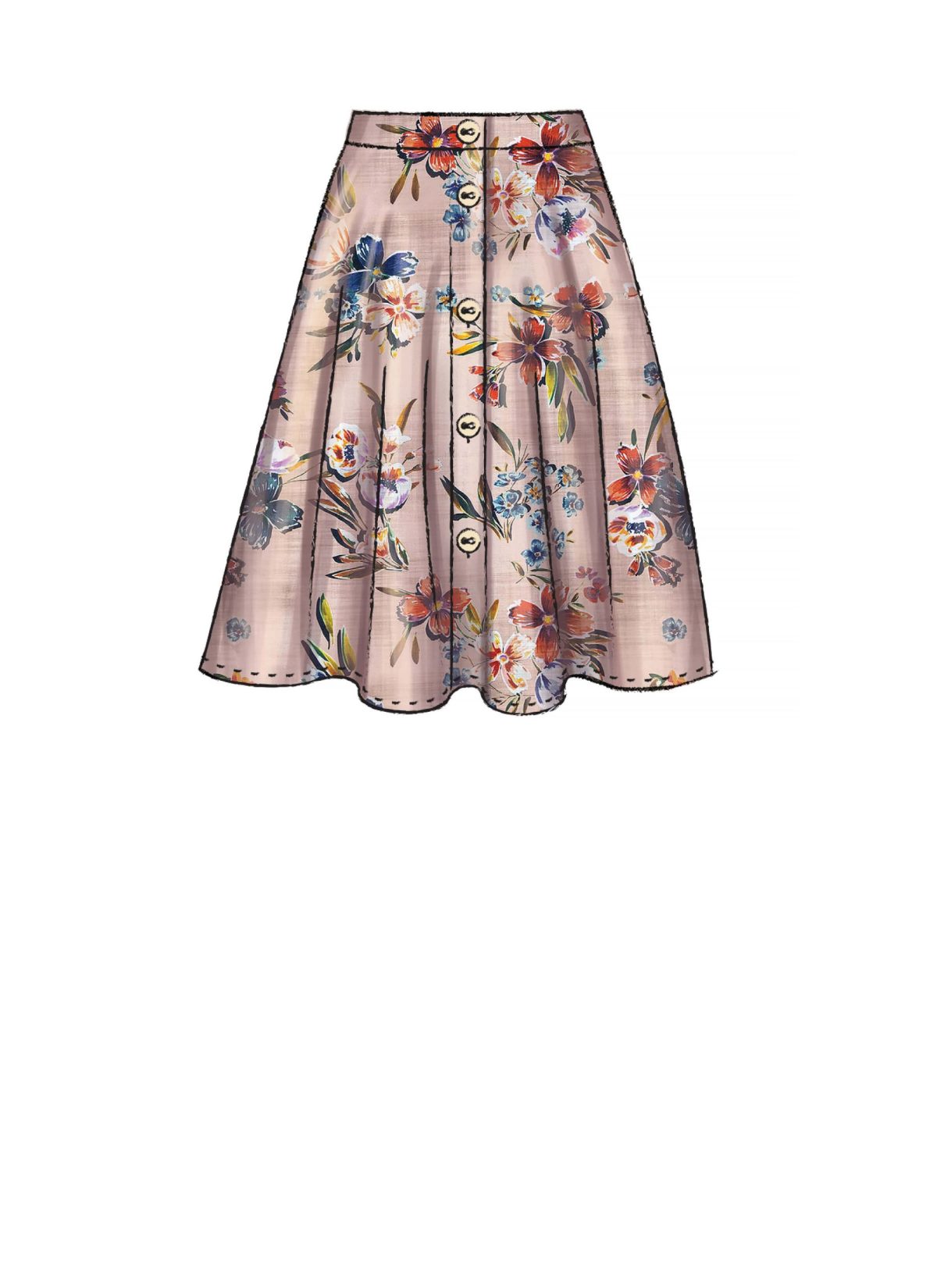 McCall's Sewing Pattern M7981 Misses' Skirts