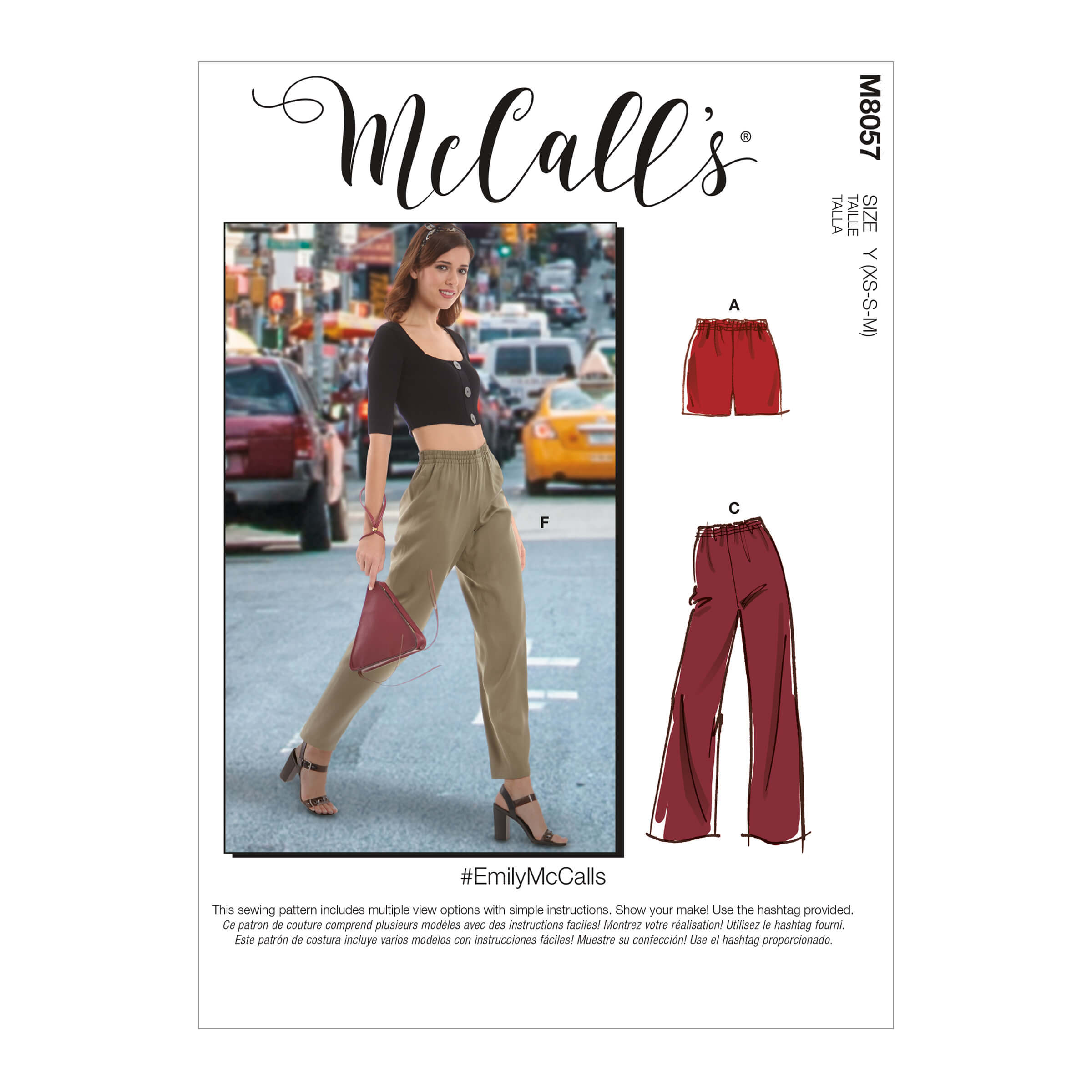 Misses' Elastic-Waist Shorts and Trousers #EmilyMcCalls