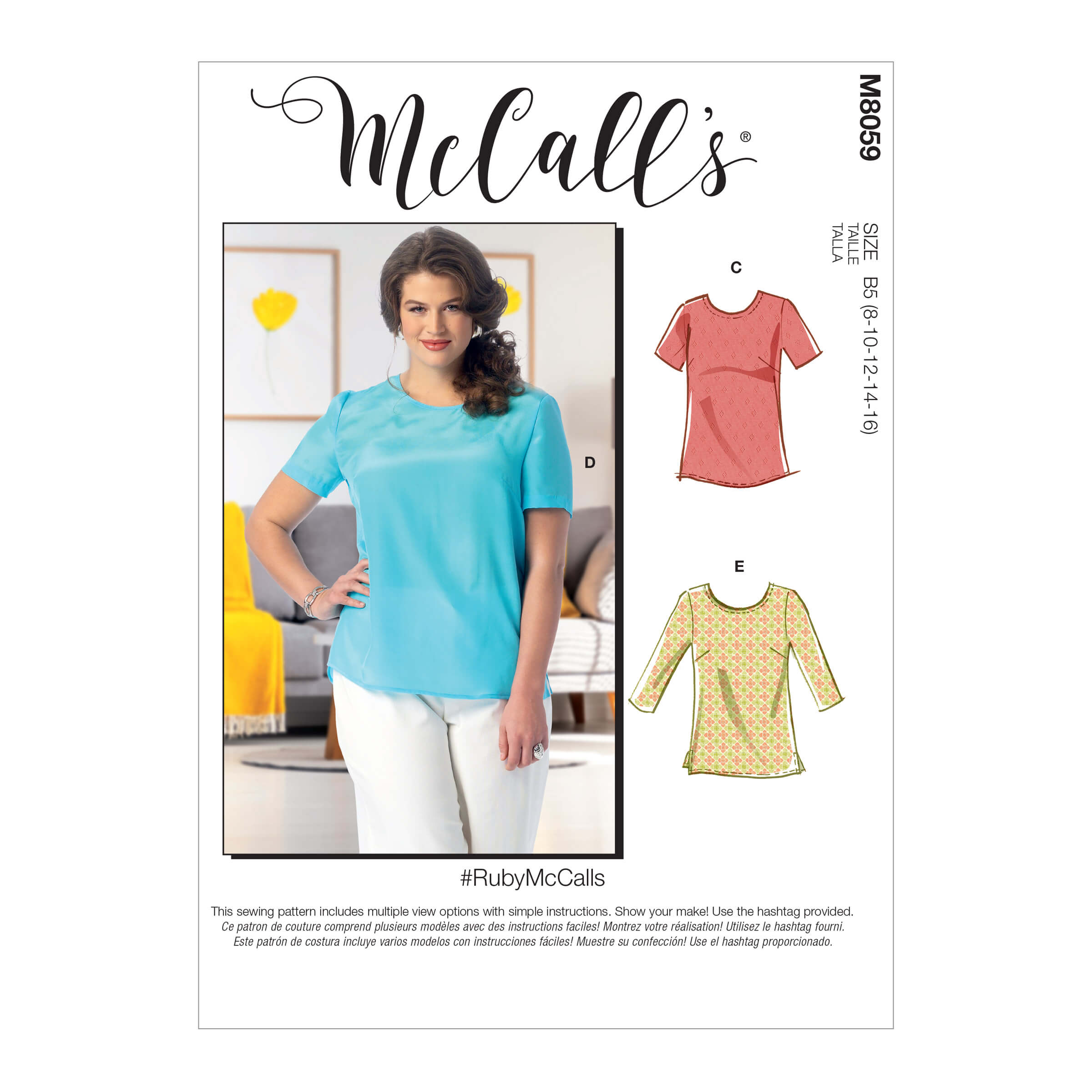Misses'/Women's Pullover Tops and Tunics #RubyMcCalls