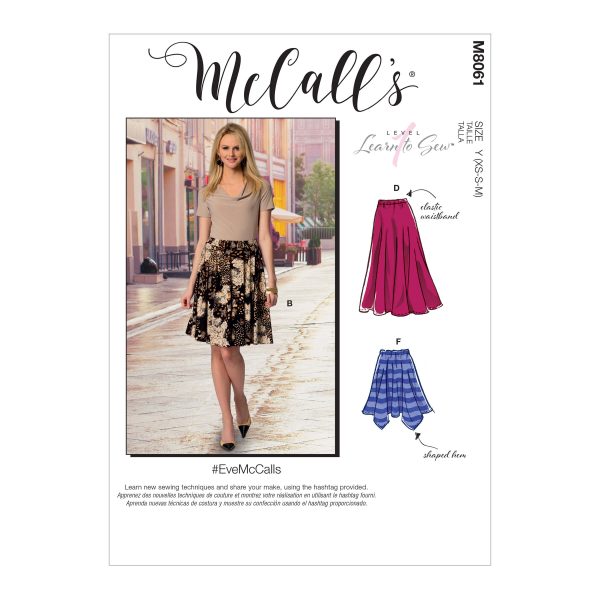 McCall’s M8061 Misses' Flared Skirts #EveMcCalls