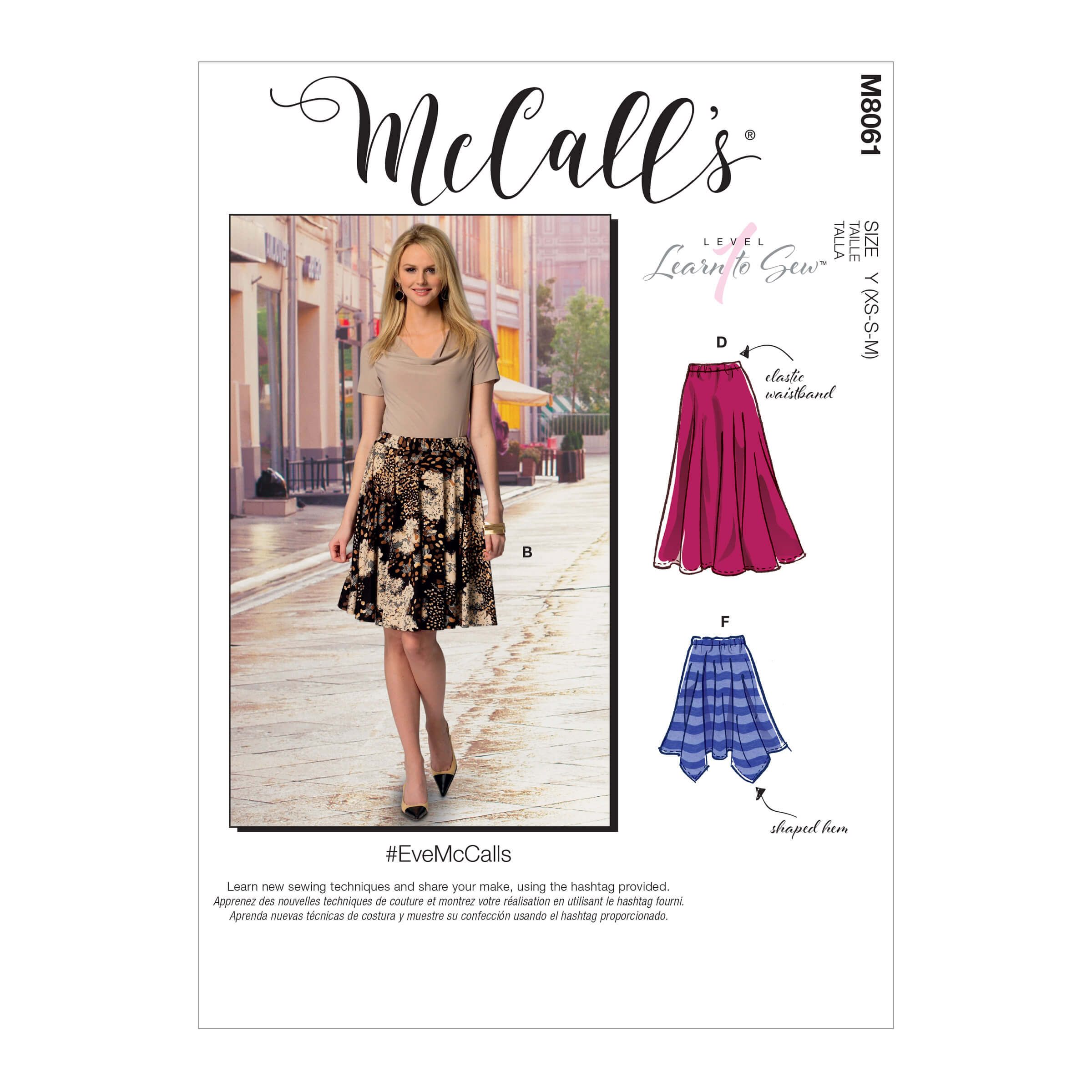 McCall’s M8061 Misses' Flared Skirts #EveMcCalls