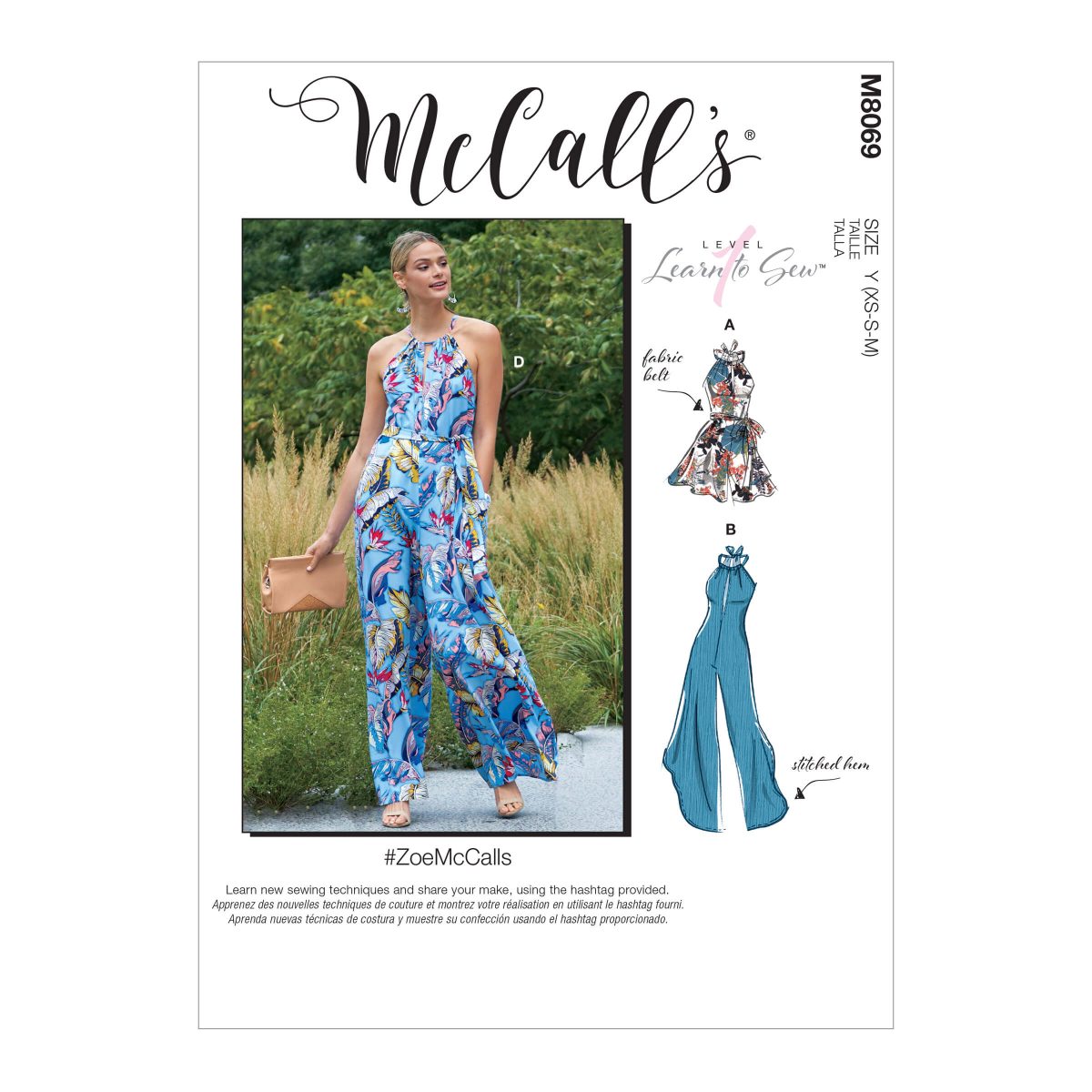 McCall’s M8069 Misses' Romper, Jumpsuits and Belt #ZoeMcCalls