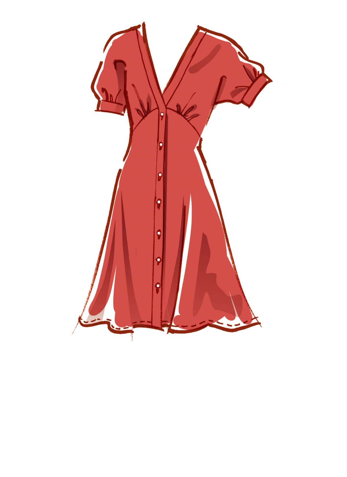McCall's Sewing Pattern M8104 Misses' Dresses. #DawnMcCalls