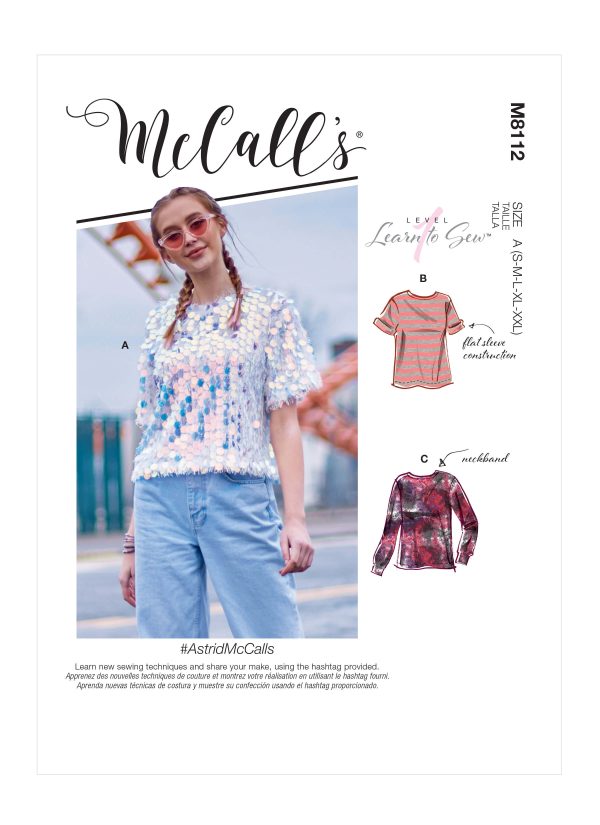 McCall's Sewing Pattern M8112 Misses' Top and Vest