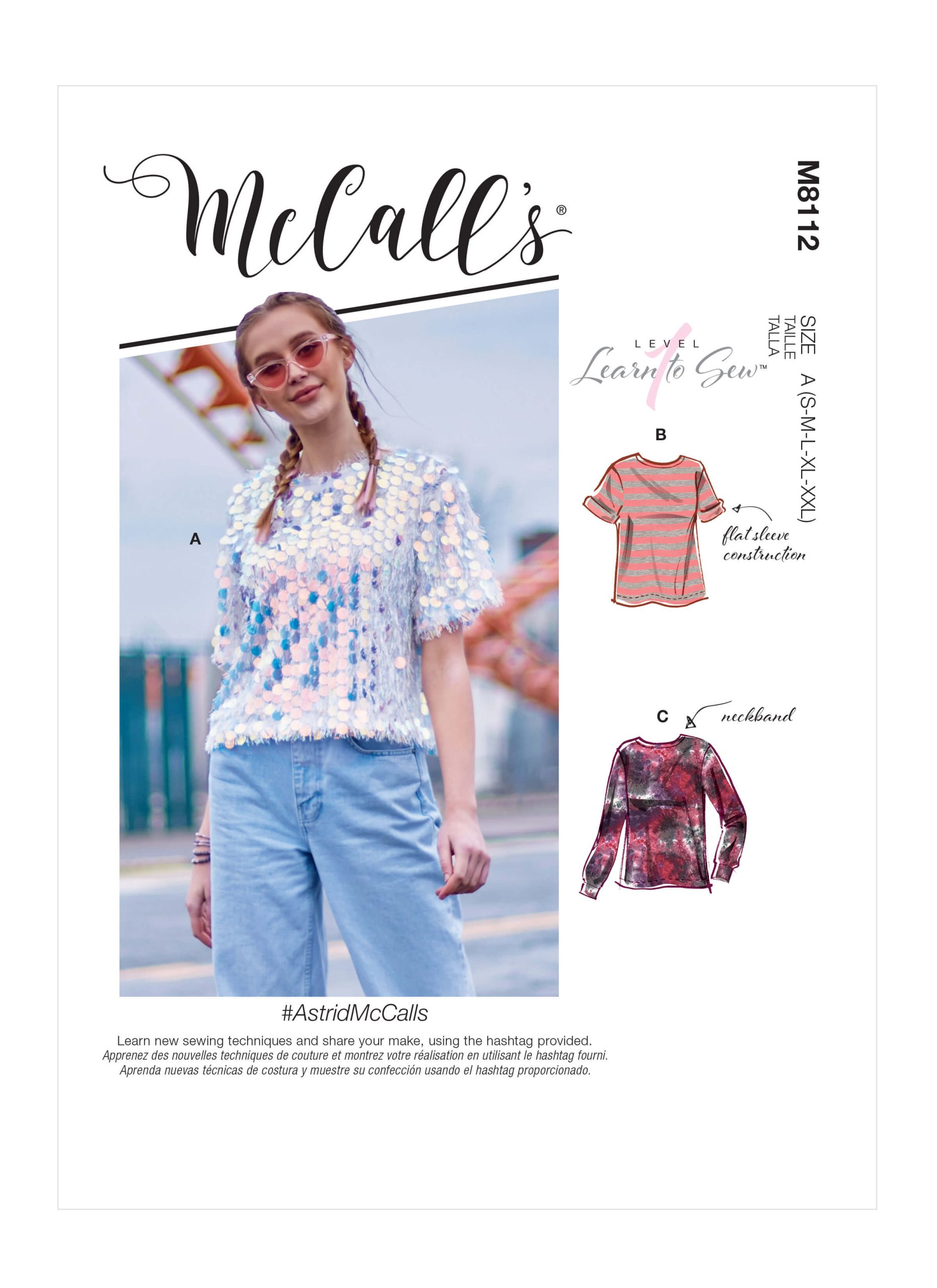 McCall's Sewing Pattern M8112 Misses' Top and Vest