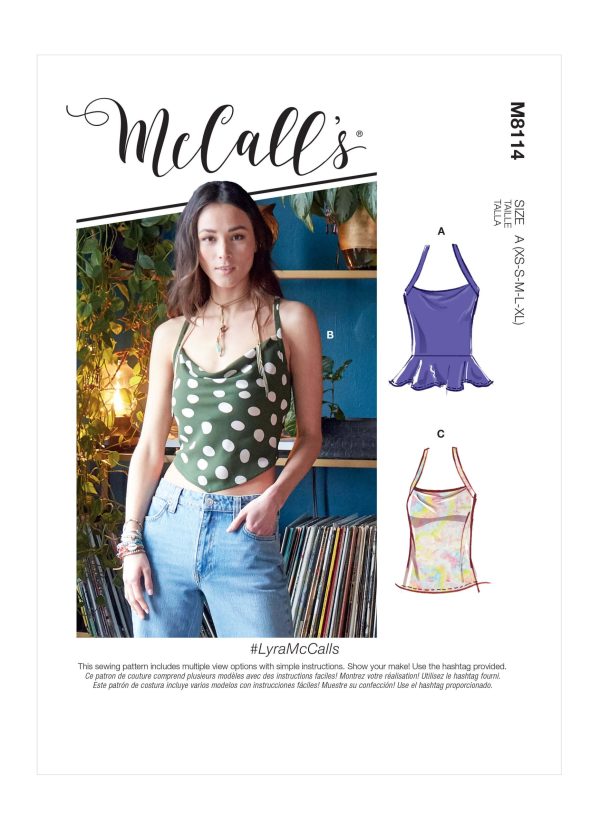 McCall's Sewing Pattern M8114 Misses' Top and Vest