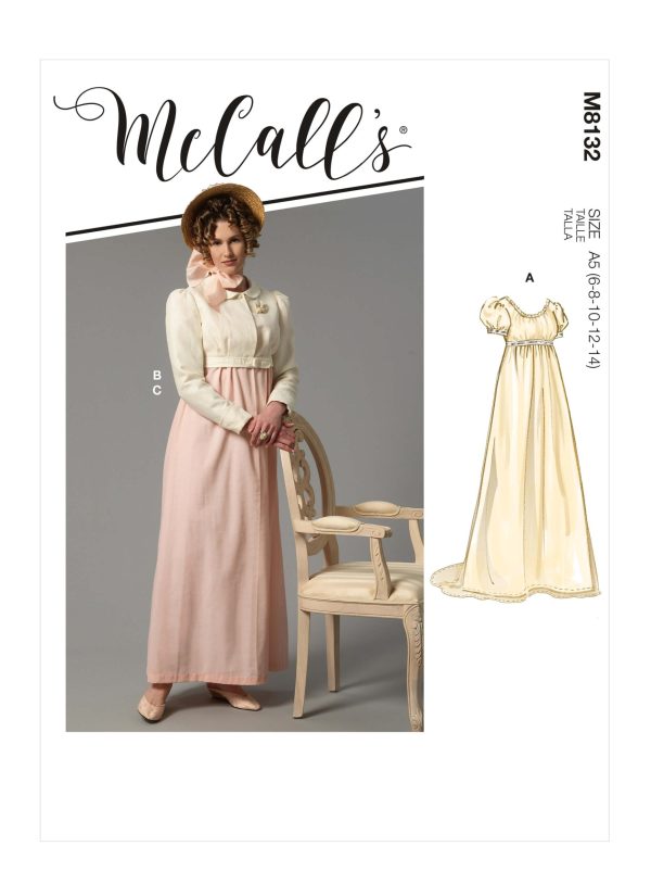 McCall's Sewing Pattern M8132 Misses' 18th Century Dresses and Jacket