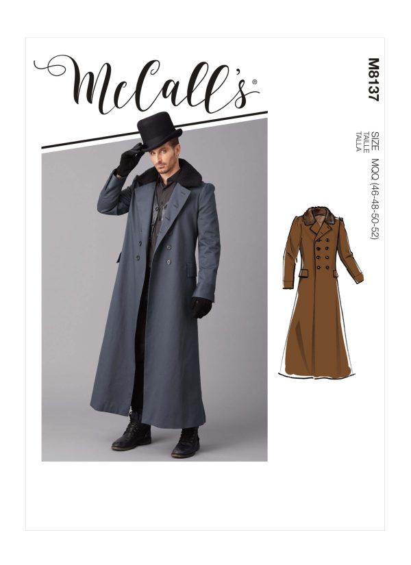 McCall's Sewing Pattern M8137 Men's Coat