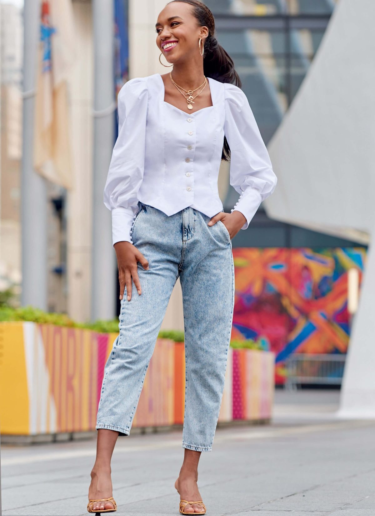 #JenniferMcCalls M8181 - Misses' Tops