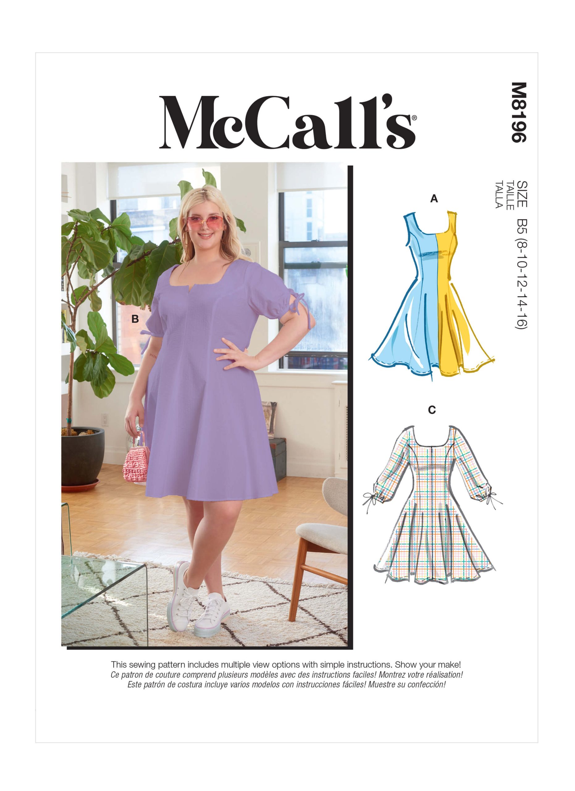 McCall's Sewing Pattern M8196 Misses' & Women's Dresses