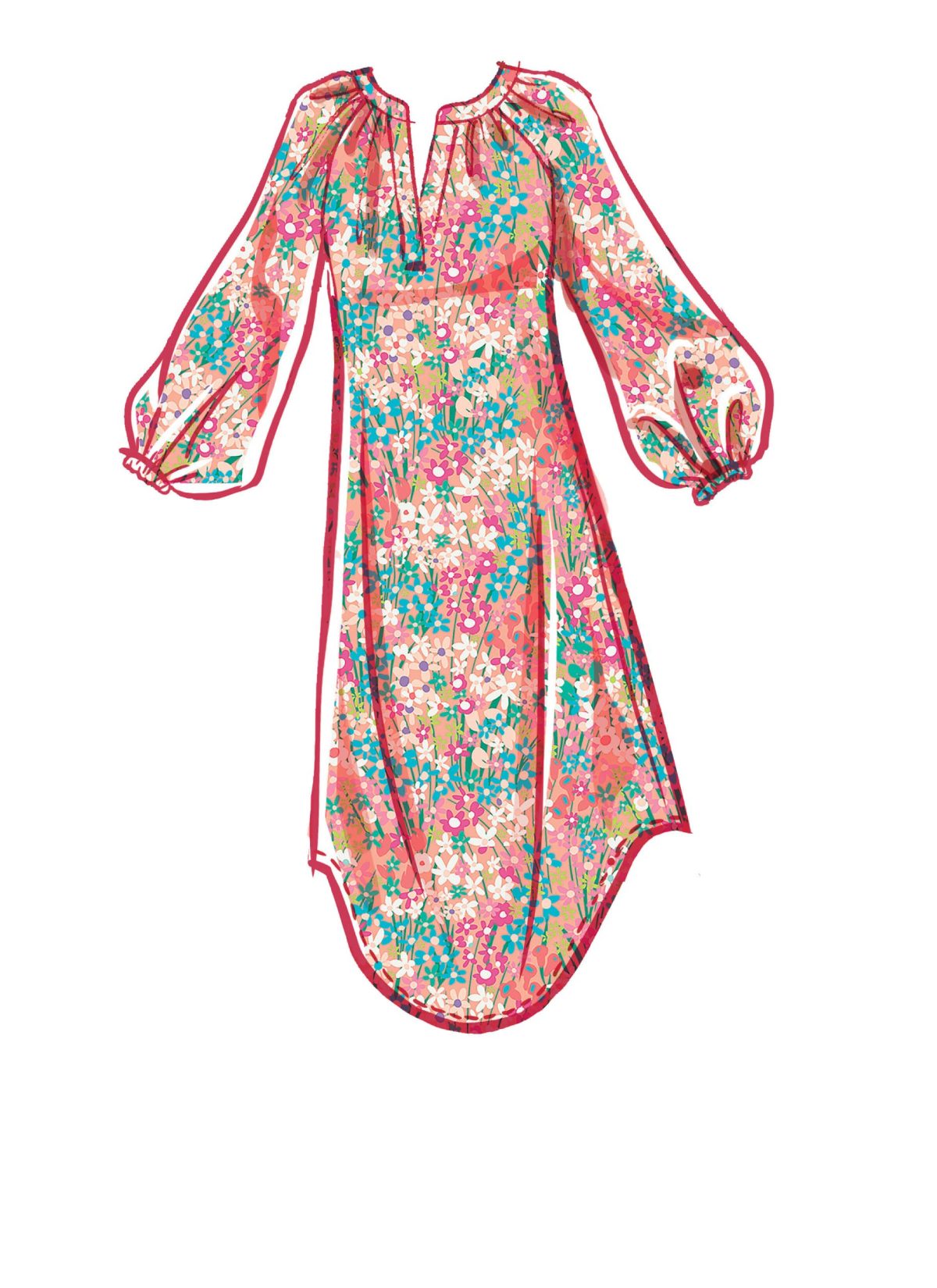 McCall's Sewing Pattern M8212 Misses' Dresses, Belt, Hat & Mask