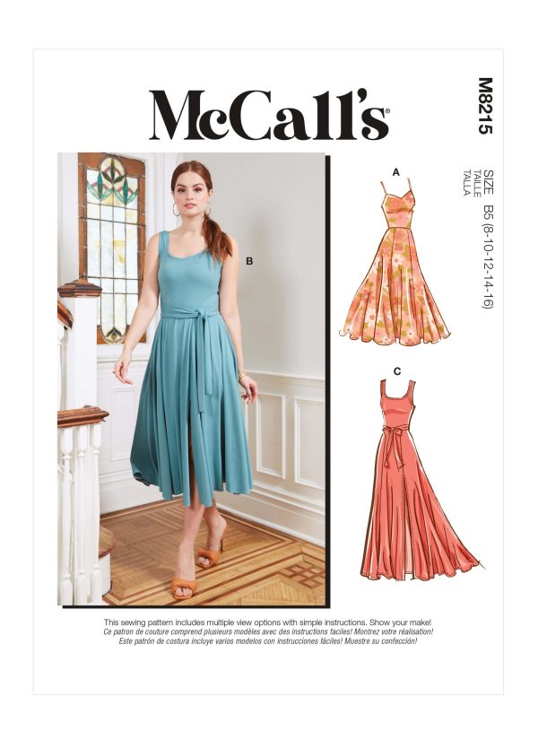 McCall's Sewing Pattern M8215 Misses' & Women's Dresses