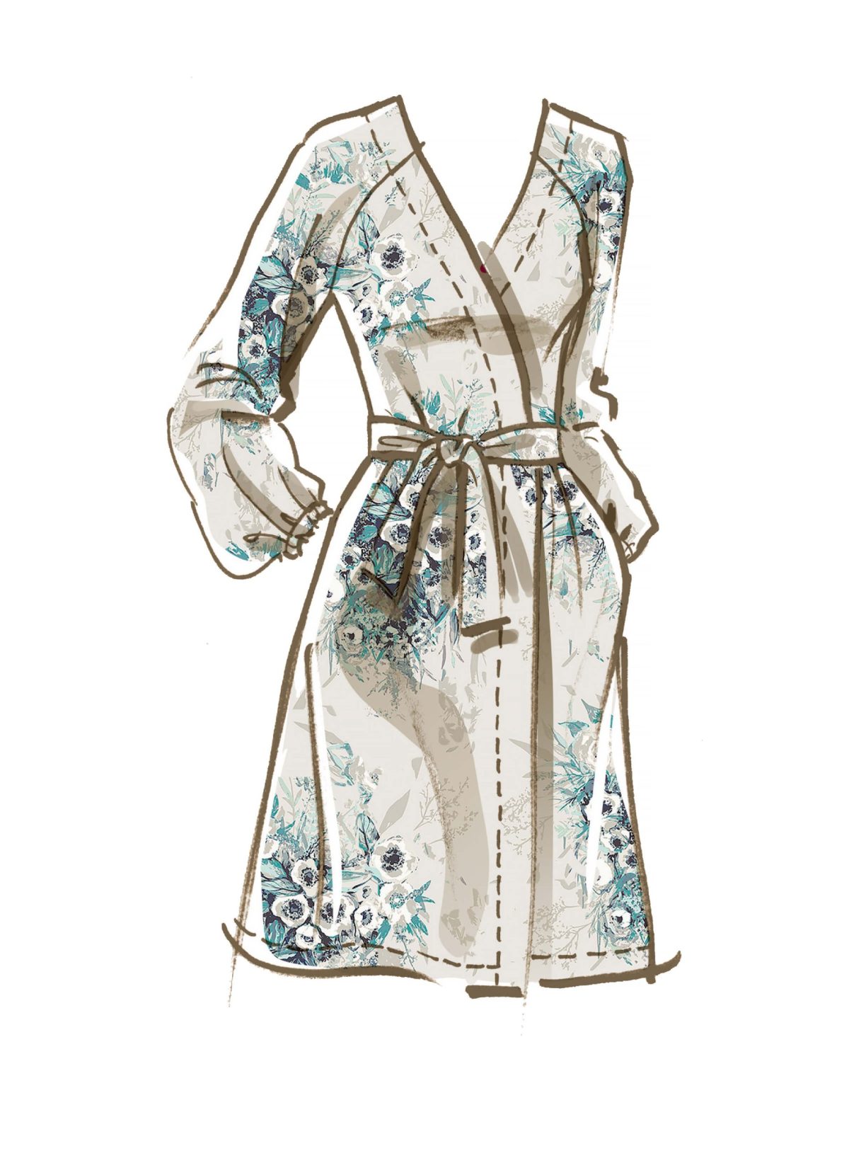 McCall's Sewing Pattern M8261 Misses' Playsuit, Jumpsuit, Robe with Sash