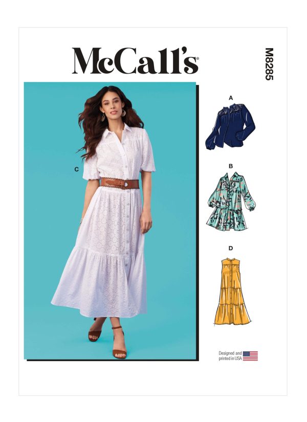 McCall's Sewing Pattern M8285 Misses' Top and Dresses