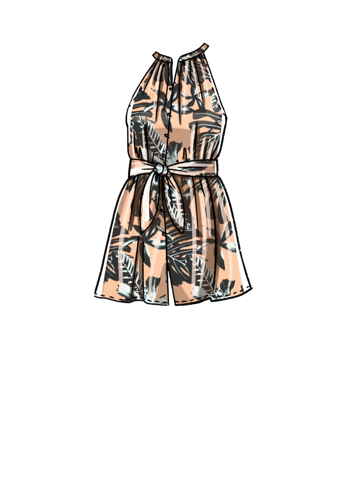 McCall's Sewing Pattern M8288 Misses' and Women's Romper, Jumpsuits and Sash