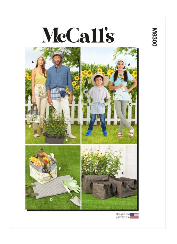 McCall's Sewing Pattern M8300 Garden Items