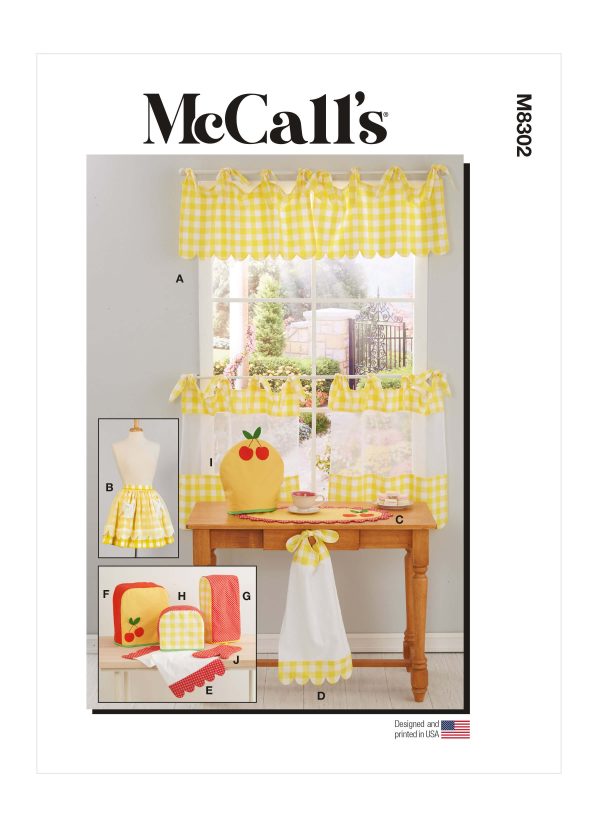 McCall's Sewing Pattern M8302 Kitchen Decor and Apron