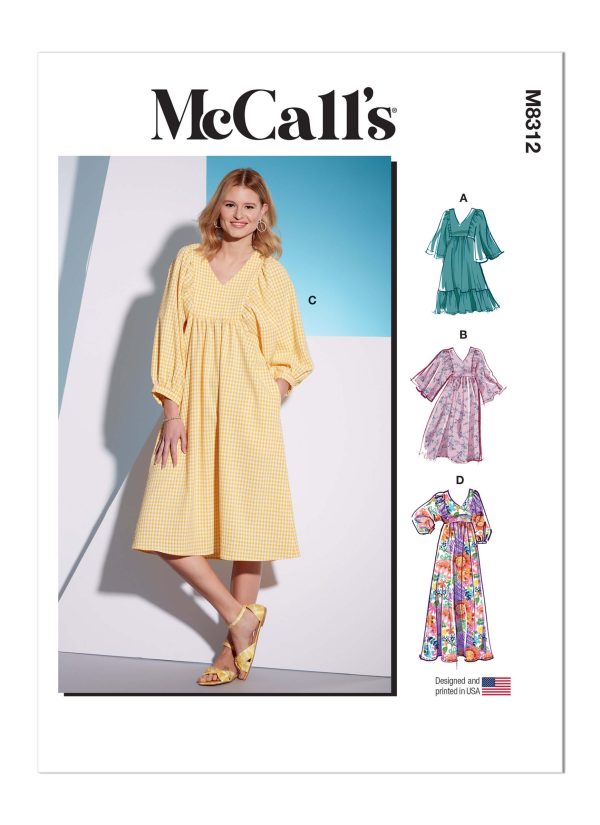 McCall's Sewing Pattern M8312 Misses' Dresses