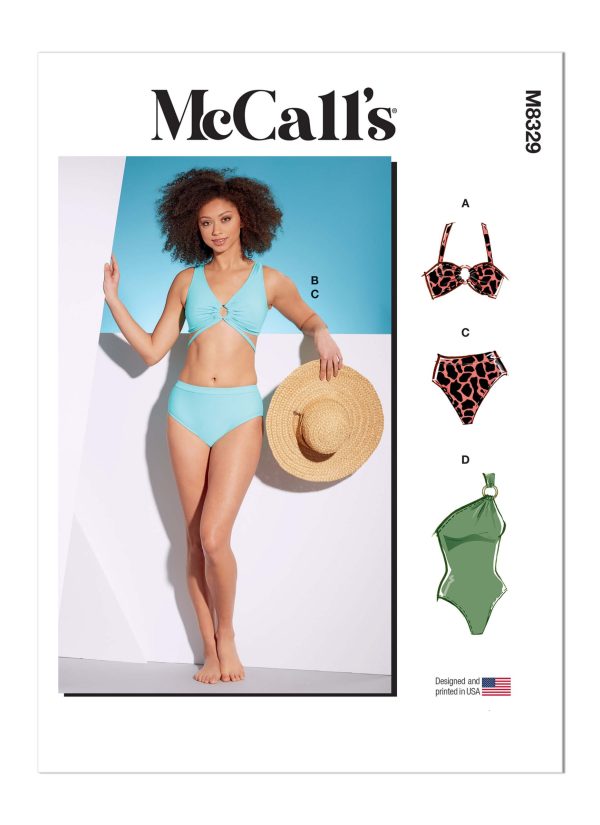 McCall's Sewing Pattern M8329 Misses' Swimsuits