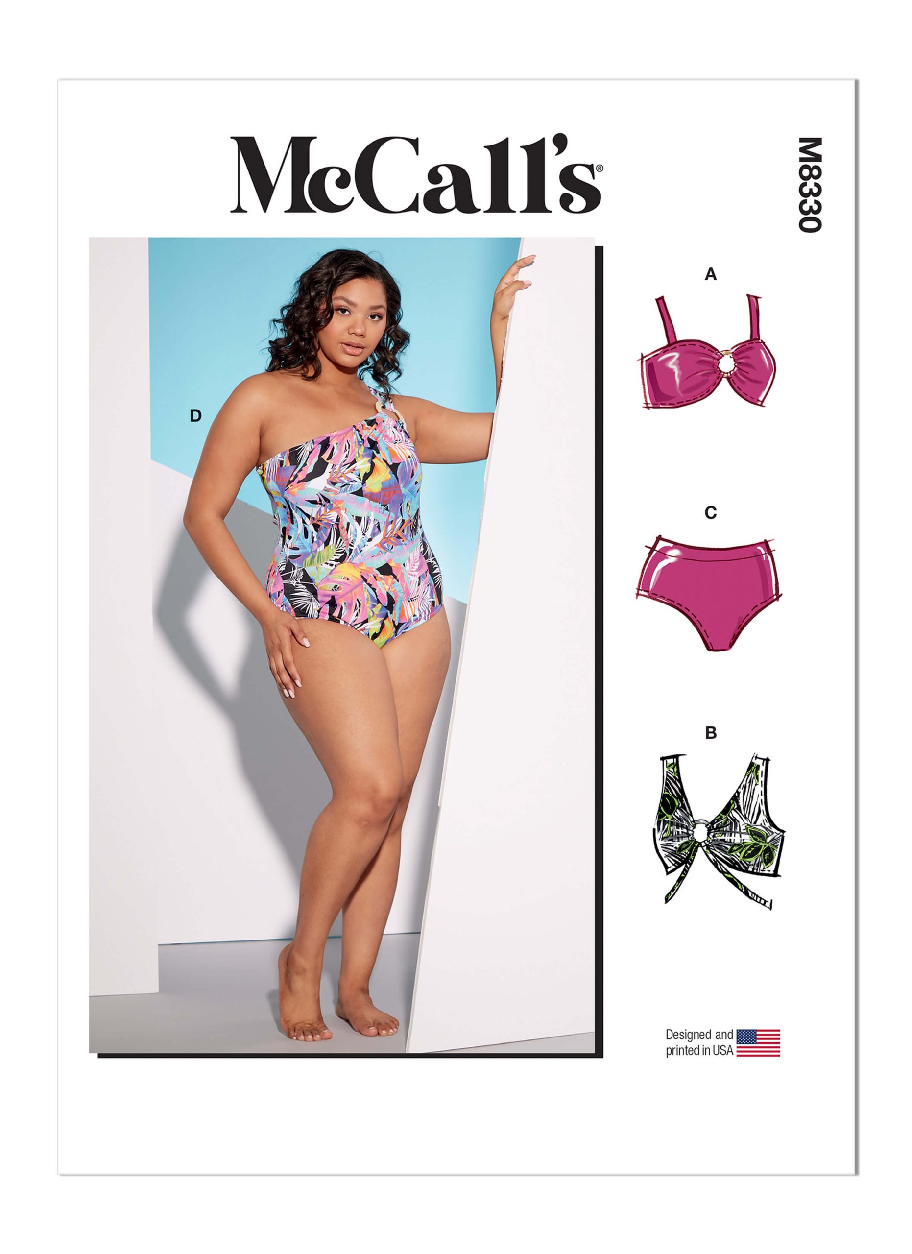 McCall's Sewing Pattern M8330 Women's Swimsuits
