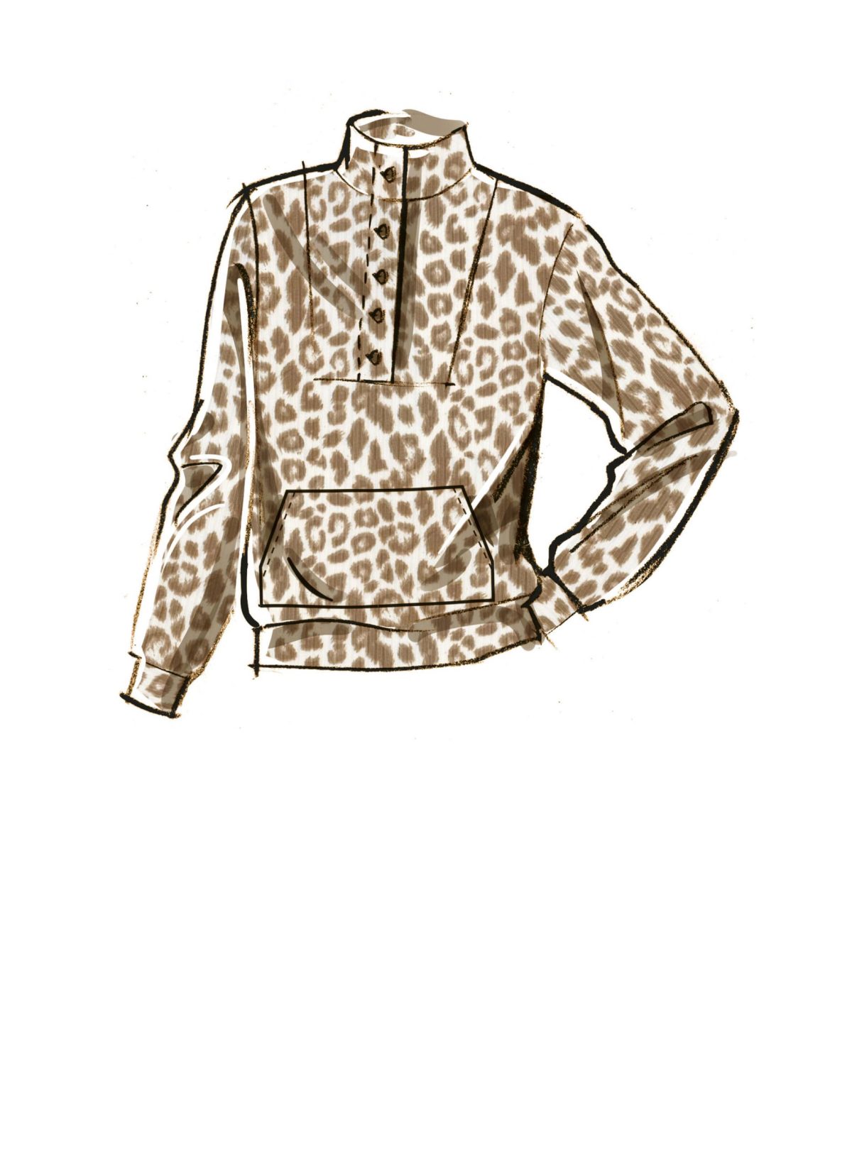 McCall's Sewing Pattern M8343 Misses' Pull-Over Tops